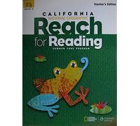 California National Geographic Reach for Reading Grade K Units 7-9