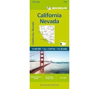 Michelin Mappa stradale e turistica California-Nevada 1:1.267.200 Ediz. inglese 625