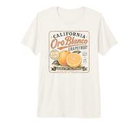 California Oro Blanco Pompelmo Frutta Vintage Distressed Maglietta Premium