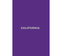 CALIFORNIA PURPLE AND SILVER - Premium Lined Journal | 6" x 9" | Soft Cover | 120+ Pages - Bold State-Inspired Design: A High-Quality State Notebook - Ideal for School, Work, or Everyday Notes