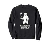 California Republic Flag Tech Imprenditore Innovatore Orso Felpa
