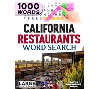 California Restaurants Word Search: Large Print