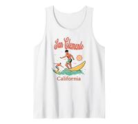 California San Clemente CA Surfer Surf Vacanza al Mare Canotta