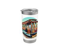 California San Francisco Funivia SF Sightseeing Viaggi CA Bicchiere termico in acciaio inox doppia parete