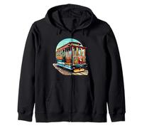 California San Francisco Funivia SF Sightseeing Viaggi CA Felpa con Cappuccio