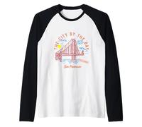 California, San Francisco, Orizzonte, Città, Vicino, Maglia con Maniche Raglan