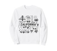 California Simboli dello Stato della USA Vintage Souvenir Felpa