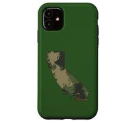 California State Camo Map Outdoor Military & Veterano escursionistico Custodia per iPhone 11