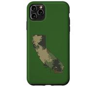 California State Camo Map Outdoor Military & Veterano escursionistico Custodia per iPhone 11 Pro Max
