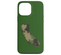 California State Camo Map Outdoor Military & Veterano escursionistico Custodia per iPhone 13 Pro Max