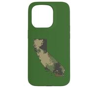 California State Camo Map Outdoor Military & Veterano escursionistico Custodia per iPhone 15 Pro