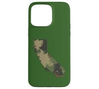 California State Camo Map Outdoor Military & Veterano escursionistico Custodia per iPhone 15 Pro Max
