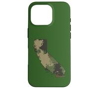 California State Camo Map Outdoor Military & Veterano escursionistico Custodia per iPhone 16 Pro