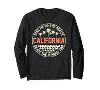 California Summer Vacation, Sunshine, Take Me to The Beach Maglia a Manica