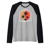 California Summer Vacation, Sunshine, Take Me to The Beach Maglia con Maniche Raglan