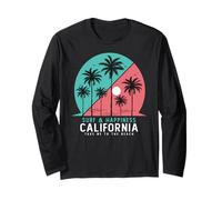California Summer Vibes, Sunset Wave, Take Me to The Beach Maglia a Manica