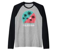 California Summer Vibes, Sunset Wave, Take Me to The Beach Maglia con Maniche Raglan