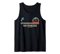 California Surf San Francisco Vintage Surf Board Surfer Canotta