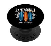 California Surfer Santa Cruz Longboard da surf vintage retrò PopSockets PopGrip Adesivo