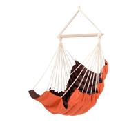 California terracotta - sedia sospesa morbidamente imbottita brown