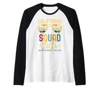 California Vacation Squad 2026 Family Vacation Trip Matching Maglia con Maniche Raglan