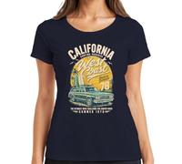 California West Coast Endless Summer 1978 - Maglietta da donna, blu navy