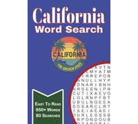 California Word Search Puzzle Book: Word Searches with Easy to Read Print about Hollywood, Silicon Valley, National Parks, and Wine Country, and more ... for Adults, Teens and Seniors With Solutions