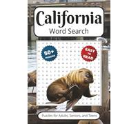California Word Search: Puzzles With Easy to Read Print about The Golden State | 6x9 inches 110 pages | 50+ Puzzles… Gift for Vacations, Holidays, Travel Games