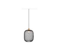 Sospensione CALIMERO rete legno naturale metallo nero R30561932
