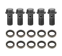 Caliper Bolts - Bullone Forato M10 - Pinza Freno Minimoto Pinza Freno Minimoto Bullone Banjo 5Pcs Banjo Bulloneria E Rondelle Per Cilindro Maestro M10 X1.25 / * 1.0Mm