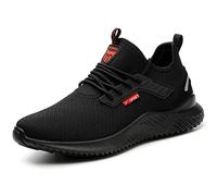 Calish Scarpe Antinfortunistiche Uomo Donna Scarpe da Lavoro con Punta in Acciaio Leggere Comode Scarpe Sicurezza Sportive Scarpe da Cantiere Antiscivolo Traspiranti