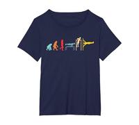 Calisthenics Evolution Street Body Allenamento Maglietta, Donna Plus-Size, Navy, 3X