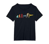 Calisthenics Evolution Street Body Allenamento Maglietta, Donna Plus-Size, Nero, 4X