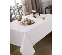 CALITEX Evita Tovaglia Poliestere Bianco, 150 x 350 cm