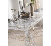 CALITEX Fanta Tovaglia PVC Oro 300 x 140 cm