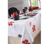 CALITEX Ring Flower Tovaglia PVC Rosso 140 cm