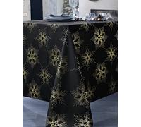 CALITEX Strass Tovaglia in poliestere oro, rotonda, 180 cm
