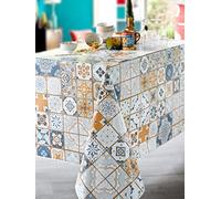 CALITEX Tela cerata Faro, Blu, Rotonda 140 cm