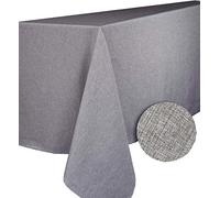 CALITEX Tovaglia Rettangolare, Poliestere, Grigio, 300x150 cm