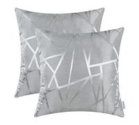 CaliTime Copricuscini e federe 2 Pacco Cuscino Gettare Cuscino protettore Conchiglie per Divano Divano Camera da Letto Casa Natale Arredamento (45cm x 45cm)