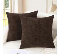 CaliTime Cushion Covers 2 Pack 45cm x 45cm Cofanetto Morbido Tinto in Capo