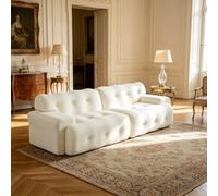 Calivra Divano Cloud a 2 posti, 224 x 104 x 66 cm, in ciniglia, senza montaggio (beige)