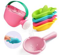 Calkkrer 6 giocattoli da bagno per bambini a partire da 1 anno, giocattolo per vasca da bagno, giocattolo per acqua, giocattolo sensoriale, per 1-6 anni, ragazzi e ragazze, bagno e piscina