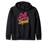 Call Center Squad Crew Support Customer Service |- Felpa con Cappuccio