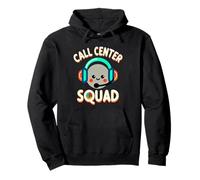 Call Center Squad Crew Support Customer Service ||- Felpa con Cappuccio