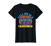 Call Me Old Fashioned Arcade Games Videogiochi Gaming Gamer Maglietta