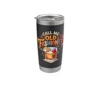 Call Me Old Fashioned Retro Whisky Funky Bicchiere termico in acciaio inox doppia parete