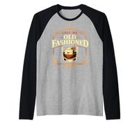 Call Me Old Fashioned Whisky Cocktail Bere Mixologist Maglia con Maniche Raglan