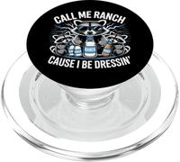 Call Me Ranch perché mi vesto - Funny Raccoon Meme PopSockets PopGrip per MagSafe