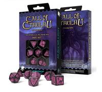 Call of Cthulhu 7th Edition Dice Set Black & Magenta (7)